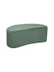 Taburet Tapițat cu Catifea Malone Celadon 98x51x35cm