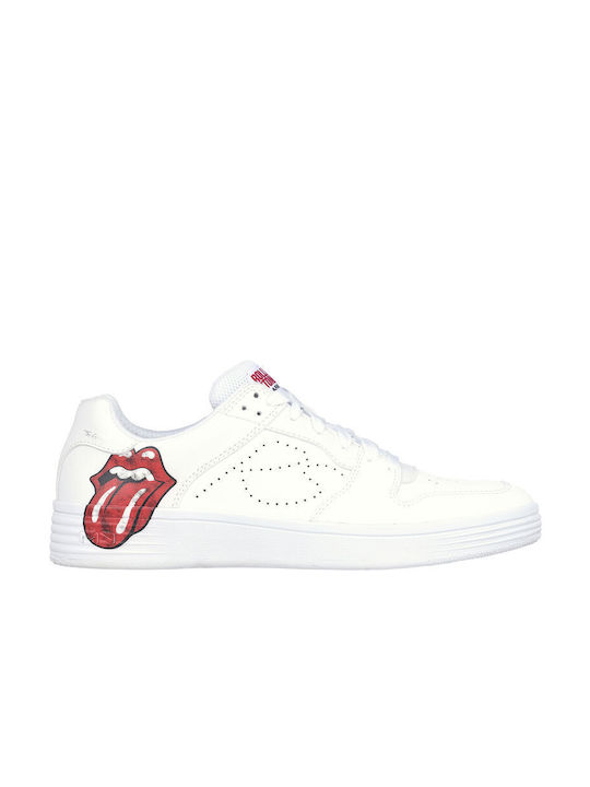 Skechers X Rolling Stones Palmilla Ανδρικά Sneakers Λευκά