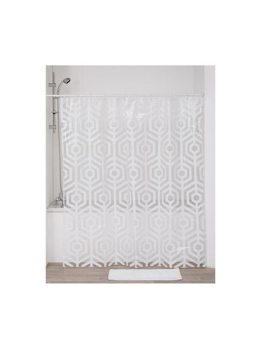 Plastona Peva Shower Curtain 180x180cm White