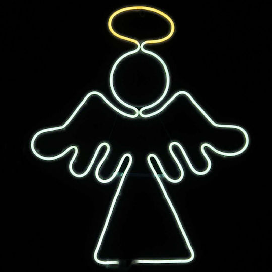 Aca Коледен Светодиоден маркуч във Форма Angel Бяло 64x56x56см. Angel
