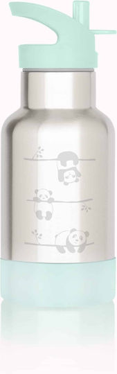 Gaspajoe Kids Water Bottle Thermos Stainless Steel Non Spill Green 350ml