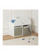 Bücherregal Boden Weiß 56x30x64cm