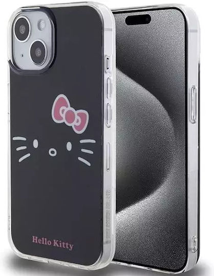 Hello Kitty Back Cover Plastic Black (iPhone 15)
