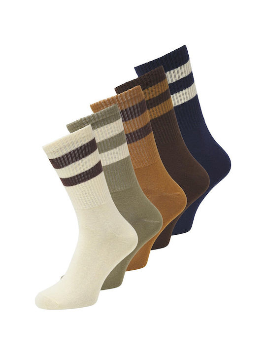 Jack & Jones Men's Socks Brown 5Pack