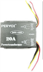 PerVoi Transformator Auto De la 24V la 12V 20A