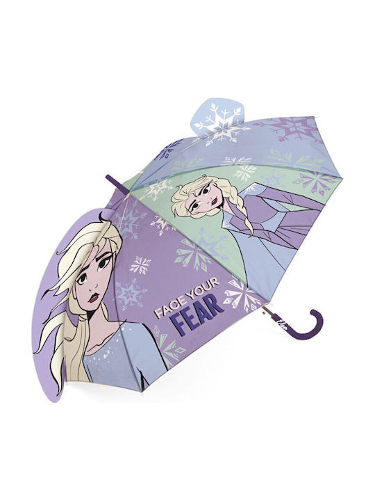 Arditex Kinder Regenschirm Gebogener Handgriff Lila mit Durchmesser 48cm.