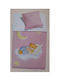 Manterol Casa Blanket Spanish Cot Alfa Velvet Light Blue Sky Blue 110x140cm