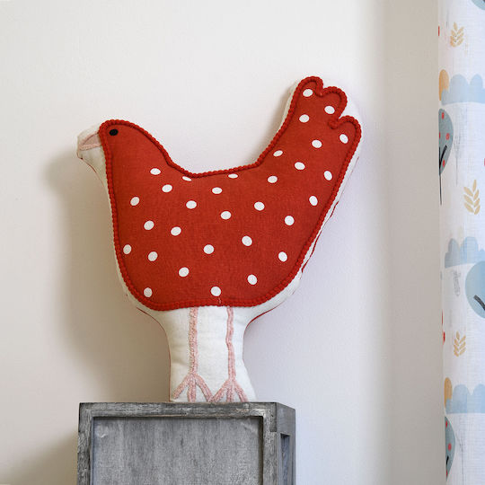 Kids Throw Pillow S-f Tom Red 40x32cm