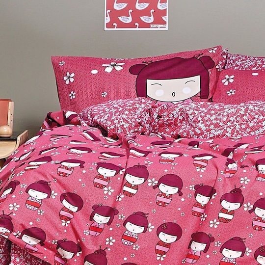 Kentia Hirocco Детски калъфи за възглавници от 100% памук 50x70бр Red-Pink-Eggplant Kentia Hirocco Детски калъфи за възглавници от 100% памук 50x70бр Red-Pink-Eggplant