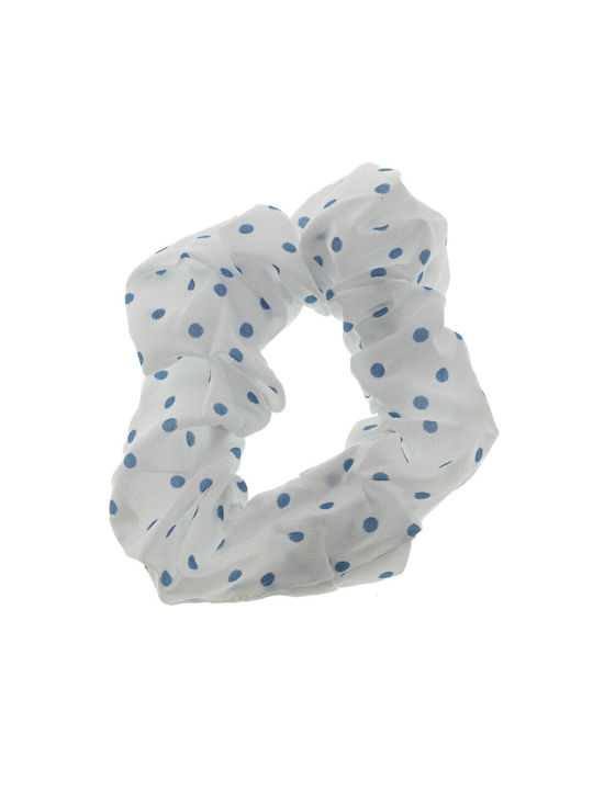 FantazyStores Kinder Haargummi Scrunchy Weiß 32691-15