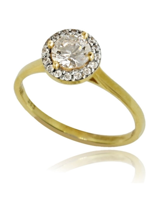 Tasoulis Jewellery Collection Μονόπετρο από Χρυσό 14K