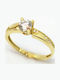 Tasoulis Jewellery Collection Μονόπετρο από Χρυσό 14K