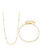 Callajewels Σετ με Κολιέ & Βραχιόλι από Ατσάλι Επιχρυσωμένο
