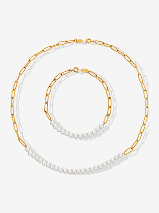 Callajewels Σετ Κοσμημάτων από Ατσάλι Επιχρυσωμένο Callajewels Σετ Κοσμημάτων από Ατσάλι Επιχρυσωμένο