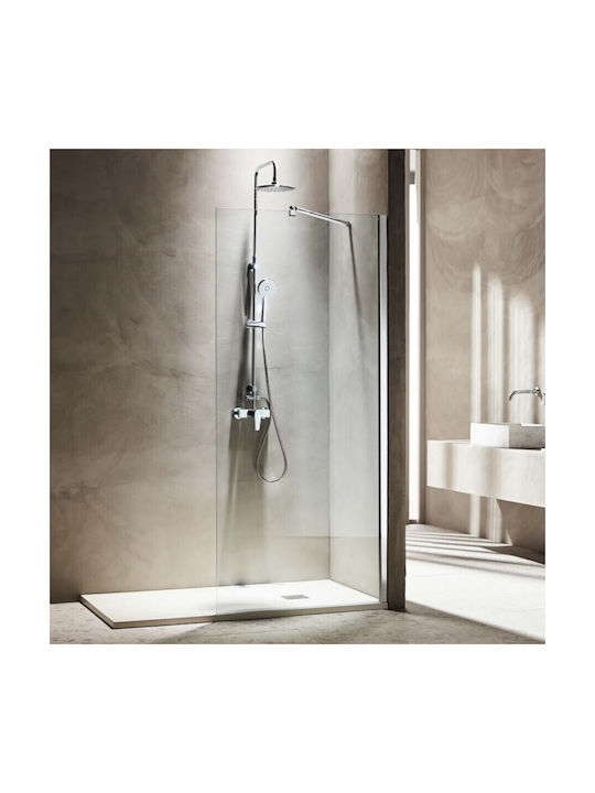 Tema Divider de verandă Duș cu Glisare Ușă 90x180cm Chrome