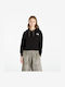 Damen Sweatshirt Kapuzen Schwarz