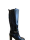 Super Mode Women's Boots with Zipper Black