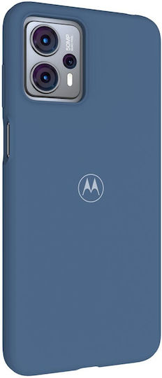 Motorola Umschlag Rückseite Silikon Duskblue (Moto G23)