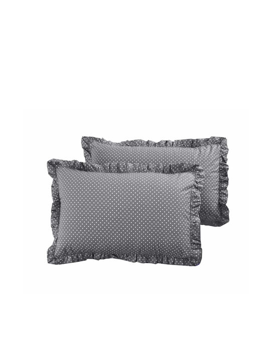 My Home Luxury Set Față de Pernă Gri 50x70cm.