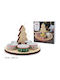 General Trade Weihnachtliche Dessertturm-Ständer Holz Mehrfarbig L28xB28xD28cm.