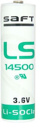 Saft LS-14500 με Λαμάκια Μπαταρία Λιθίου AA 3.6V 1τμχ Saft LS-14500 με Λαμάκια Μπαταρία Λιθίου AA 3.6V 1τμχ