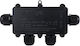 Elmark Surface Mounted Electrical Box Branching Watertight IP68 in Black Color