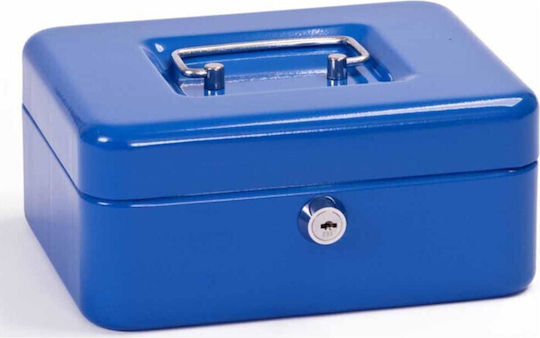 Kassenschrank mit Schloss 8906-K Blau