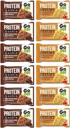 Go On Nutrition Μπισκότα Πρωτεΐνης Salted Caramel & Brownie Χωρίς Ζάχαρη 12τμχ 50gr