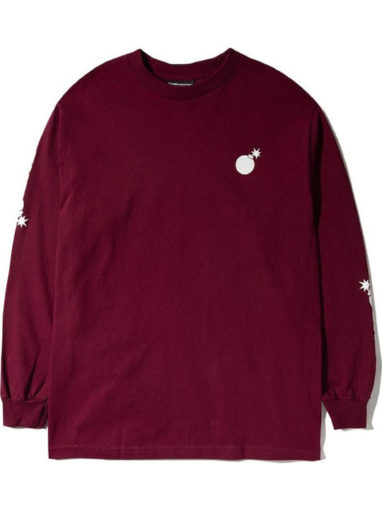 The Hundreds Bomb Crest Tricou Burgundy