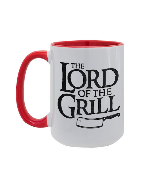Koupakoupa Grill Becher Keramik Rot 450ml