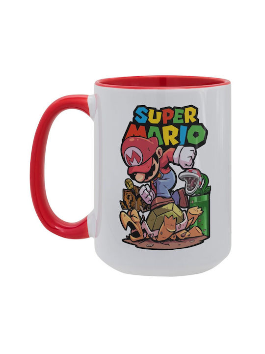Koupakoupa Mug Ceramic Red 450ml
