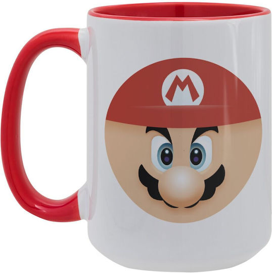 Koupakoupa Flat Mug Ceramic Red 450ml