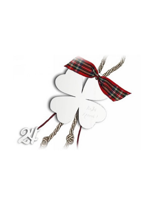 Karma Fashion Lucky Charm Clover White made of Plexiglass 1pcs