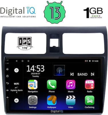 Digital IQ Car-Audiosystem für Suzuki Swift 2005-2011 (Bluetooth/USB/AUX/WiFi/GPS/Android-Auto) mit Touchscreen 10"