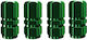 Maxxed Car Tire Valve Caps Green 4pcs