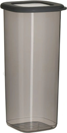 Click General Use Glass Jar with Lid Grey
