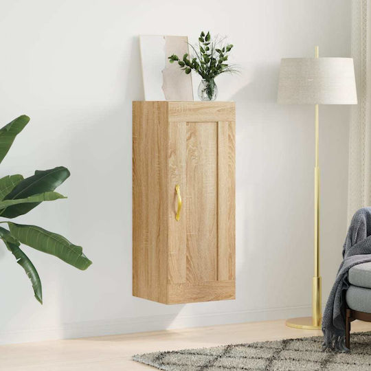 Hängeschrank für Wohnzimmer aus Spanplatte Sonoma-Eiche 34,5x34x90 cm