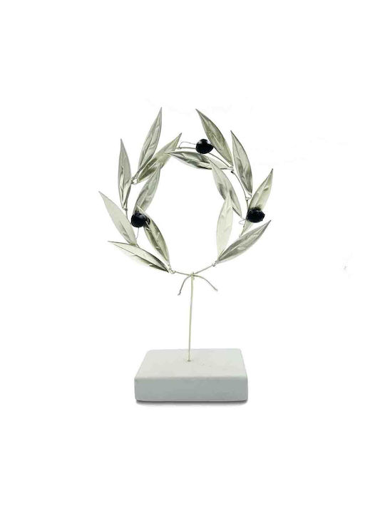 Decorativ Coroană de flori Handmade din Metal 23cm 1buc