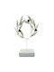 Decorativ Coroană de flori Handmade din Metal 23cm 1buc