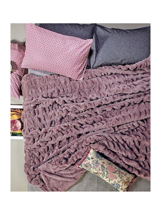 Kentia Lilah Blanket Furry King Size 260x230cm....