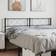 vidaXL Metallic Bed Headboard Black 156x90cm