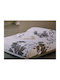 Manterol Casa Atica Coverlet Queen Size from Cotton & Polyester Ecru 235x270cm
