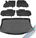 Rezaw Plast Set of Front and Rear Mats 5pcs for Nissan Leaf Black