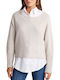 Attrattivo Women's Blouse Long Sleeve Beige