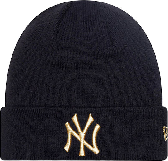 York Yankees Metallic Beanie Unisex Beanie Knitted in Black color