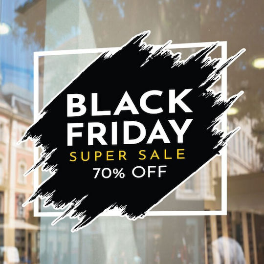 Epigrami Shop Window & Wall Sticker Black Friday 40x40cm Black SA-03-096 1 Piece