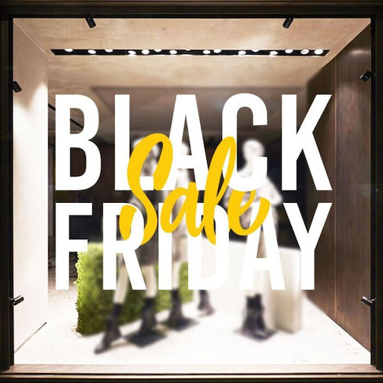 Epigrami Shop Window & Wall Sticker Black Friday 40x40cm Black SA-03-094 1 Piece