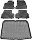 Rezaw Plast Set of Front and Rear Mats 5pcs for Mercedes-Benz B Class 2018+ Black