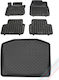 Rezaw Plast Set of Front and Rear Mats 5pcs for Mazda CX-30 2019+ Black