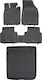 Rezaw Plast Set Front and Back Car Mats 4 Pieces for Audi e-tron 2021 Black